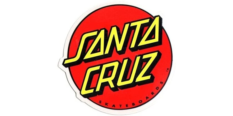 Santa Cruz Stickers Warp Broken Dot 5"