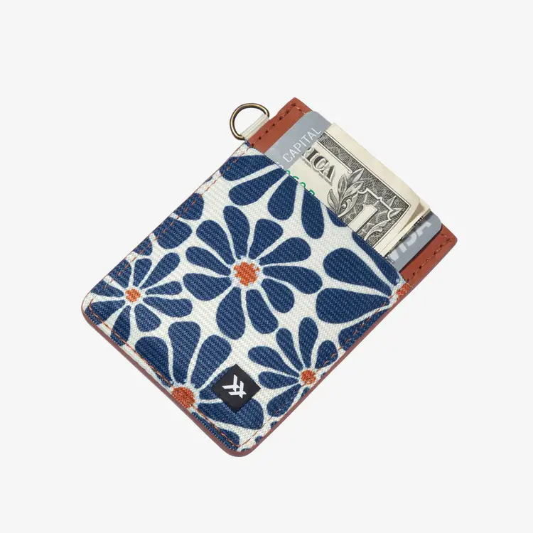 Thread Vertical Wallet | Emmeline Navy