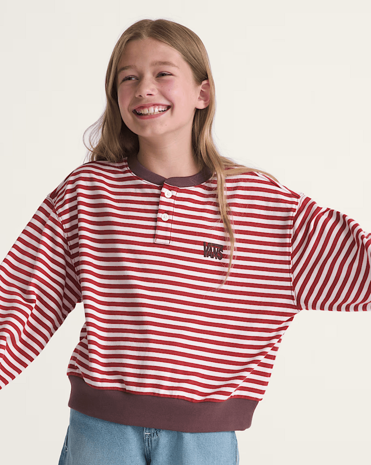Vans Vans Girls Molley Henley Pullover | Pale Petal