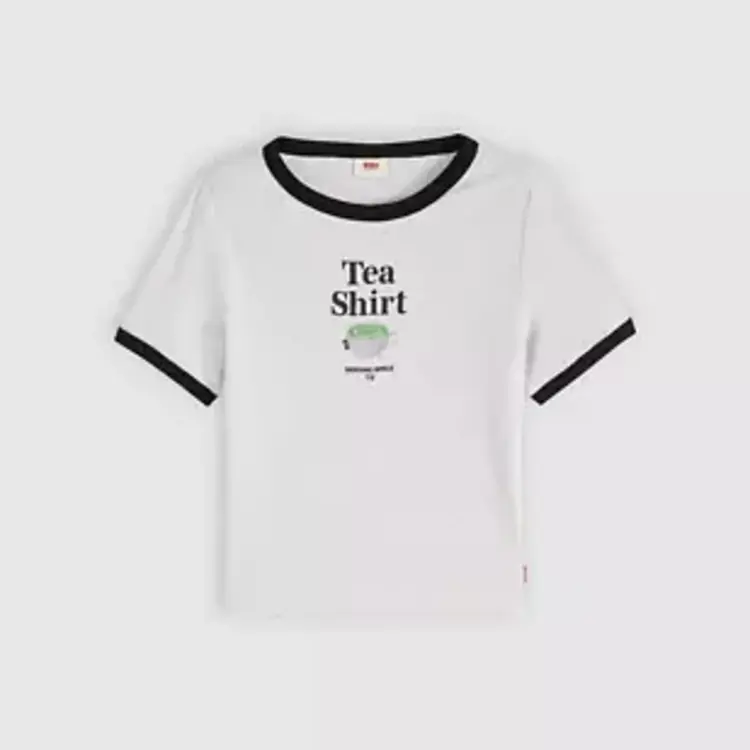 Levi's Levi's Hayes Cropped Tee Tea Shirt | Orbit Heather Grey