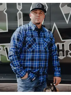 Dixxon Helm Flannel Blue/White