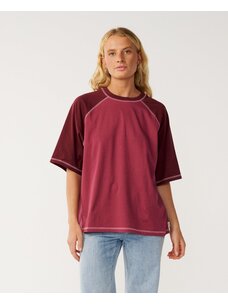 Rip Curl RIP CURL BOXY RAGLAN TEE DRK PLM