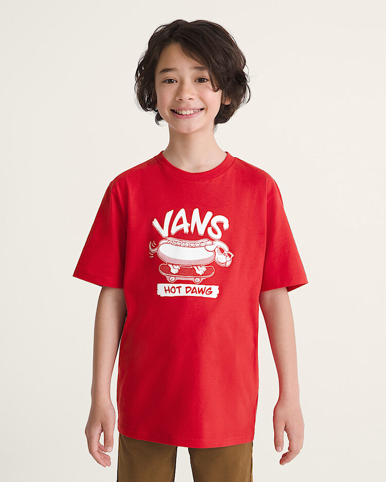 Vans Vans Boys Hot Dawg SS Tee | Racing Red