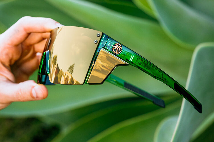 Heat Wave Performance Lazer Face Z87+ Sunglasses | Cycad Green/Polarized Copper