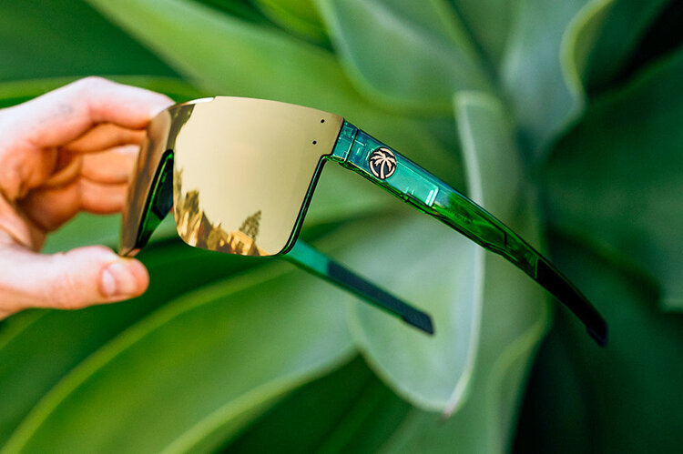 Heat Wave Performance Quatro Z87+ Sunglasses | Cycad Green/Polarized Copper