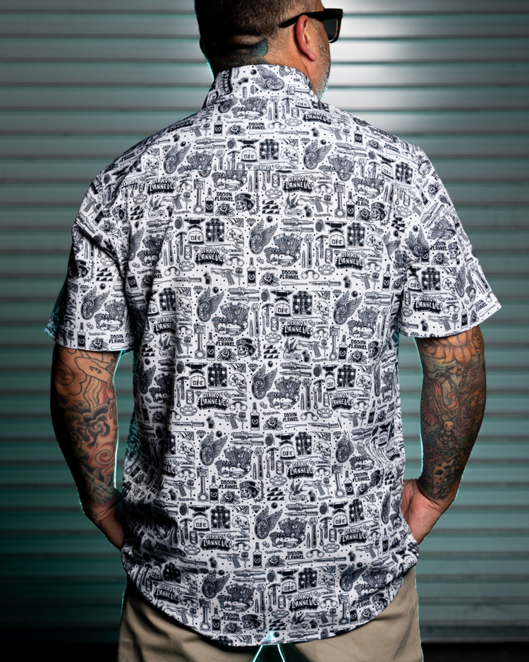 Dixxon The Essentials Party Shirt | White
