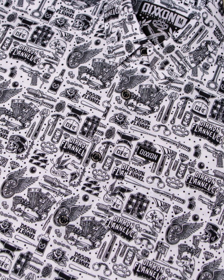 Dixxon The Essentials Party Shirt | White