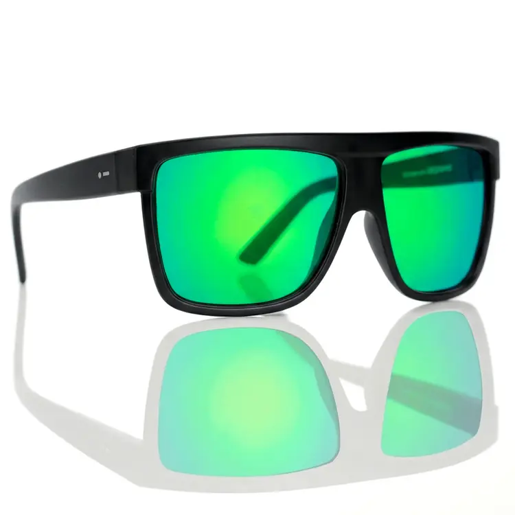 Dot Dash Dot Dash Deckhand | Black Matte / Green Mirror Polarized