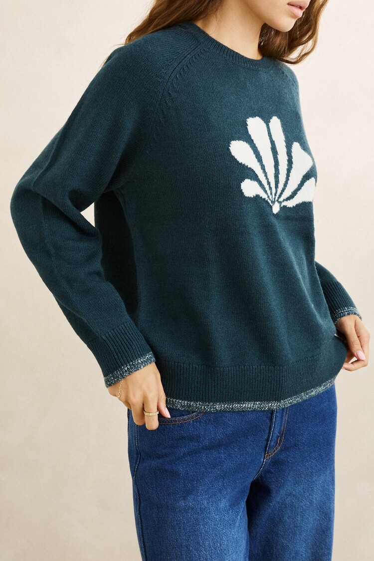 Rhythm Rhythm Bayside Crew Neck Knit | Forest
