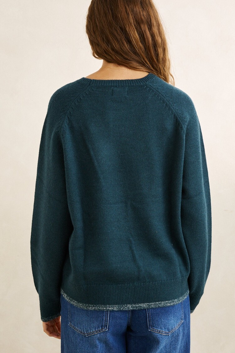 Rhythm Rhythm Bayside Crew Neck Knit | Forest