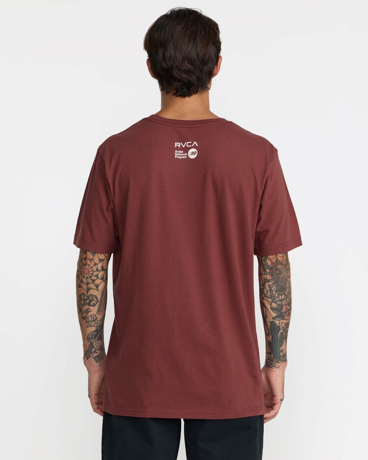RVCA RVCA Sleepy Skeleton  | Red Earth