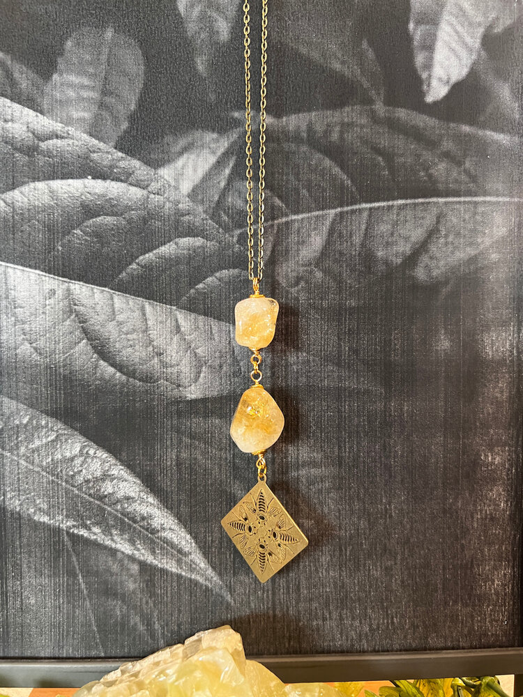 Maiden Perras Maiden Perras Citrine Bee Necklace | Gold