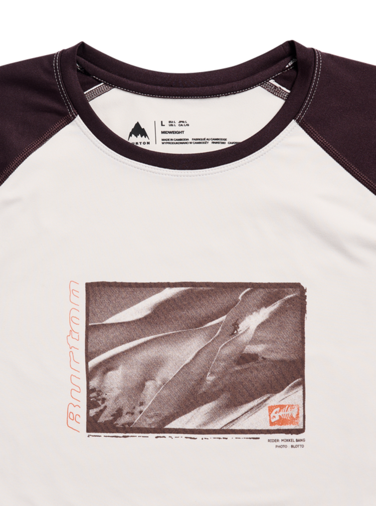 Burton Burton Men's Roadie Base Layer Tech T-Shirt | Stout White/Bear Hug Brown
