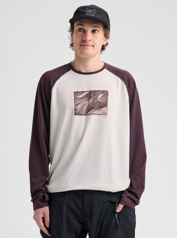 Burton Burton Men's Roadie Base Layer Tech T-Shirt | Stout White/Bear Hug Brown