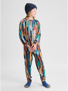 Burton Kids' And Toddlers' Midweight Base Layer Set | Paint Stripe