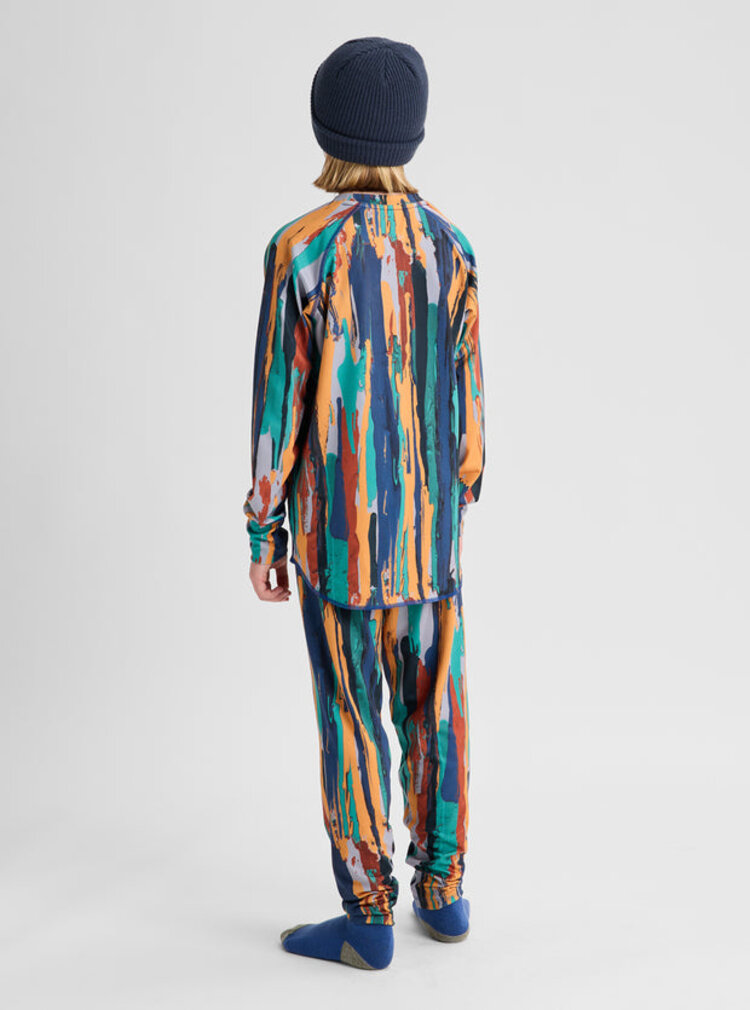Burton Kids' And Toddlers' Midweight Base Layer Set | Paint Stripe