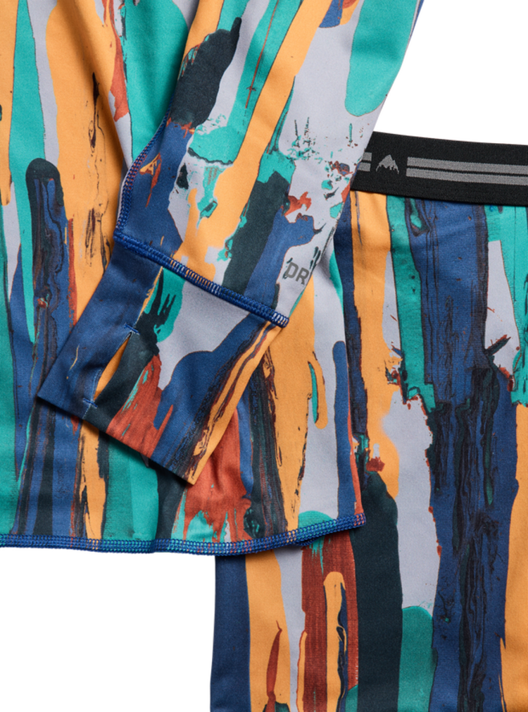 Burton Burton Kids' And Toddlers' Midweight Base Layer Set | Paint Stripe