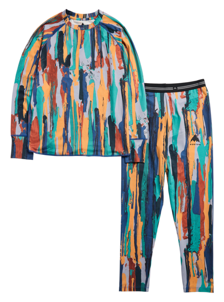 Burton Burton Kids' And Toddlers' Midweight Base Layer Set | Paint Stripe