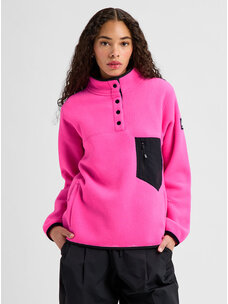 Burton Burton Women's Cinder Pullover Fleece | Shockwave Pink/True Black