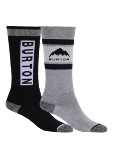 Burton Burton Kids' Weekend Midweight Socks 2-Pack | True Black
