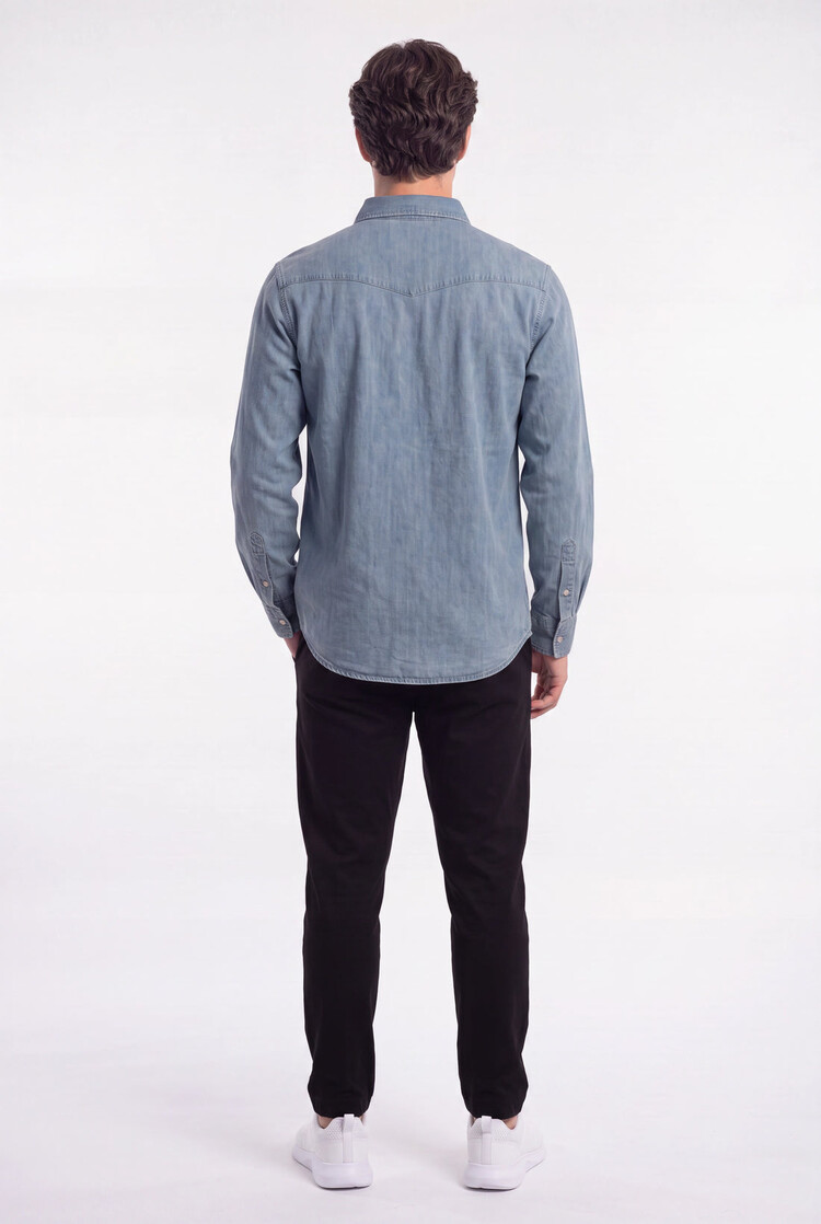 TEAMLTD TEAMLTD Homestead Denim Button Up | Blue
