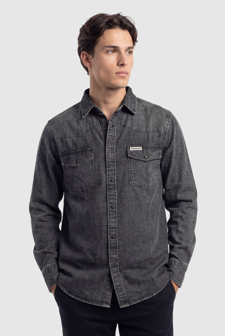 TEAMLTD TEAMLTD Homestead Denim Button Up | Black