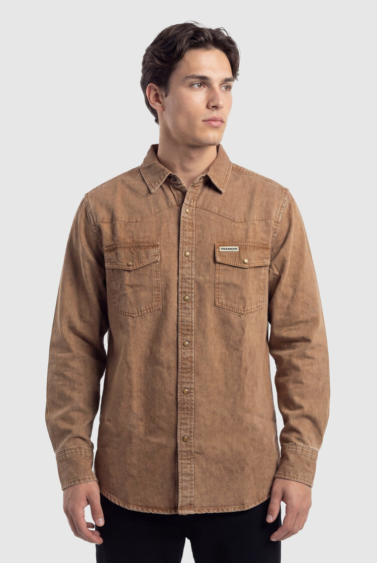 TEAMLTD TEAMLTD Homestead Denim Button Up | Saddle