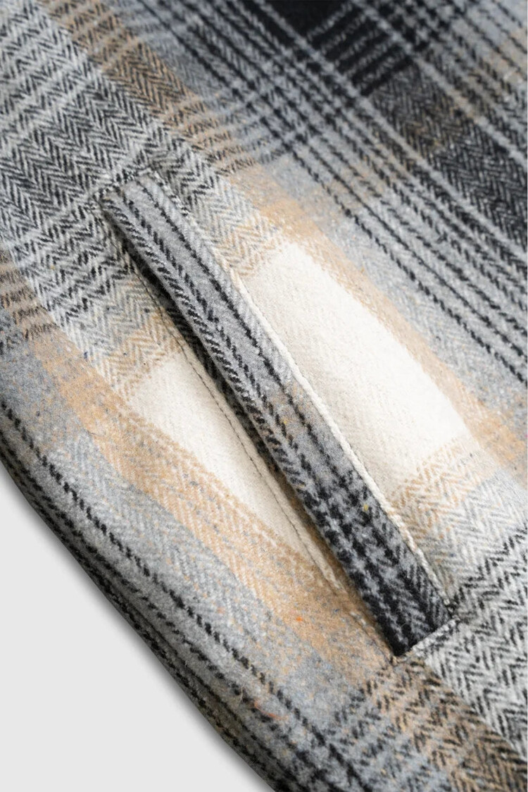 TEAMLTD TEAMLTD Plaid Sherpa Jacket | Black