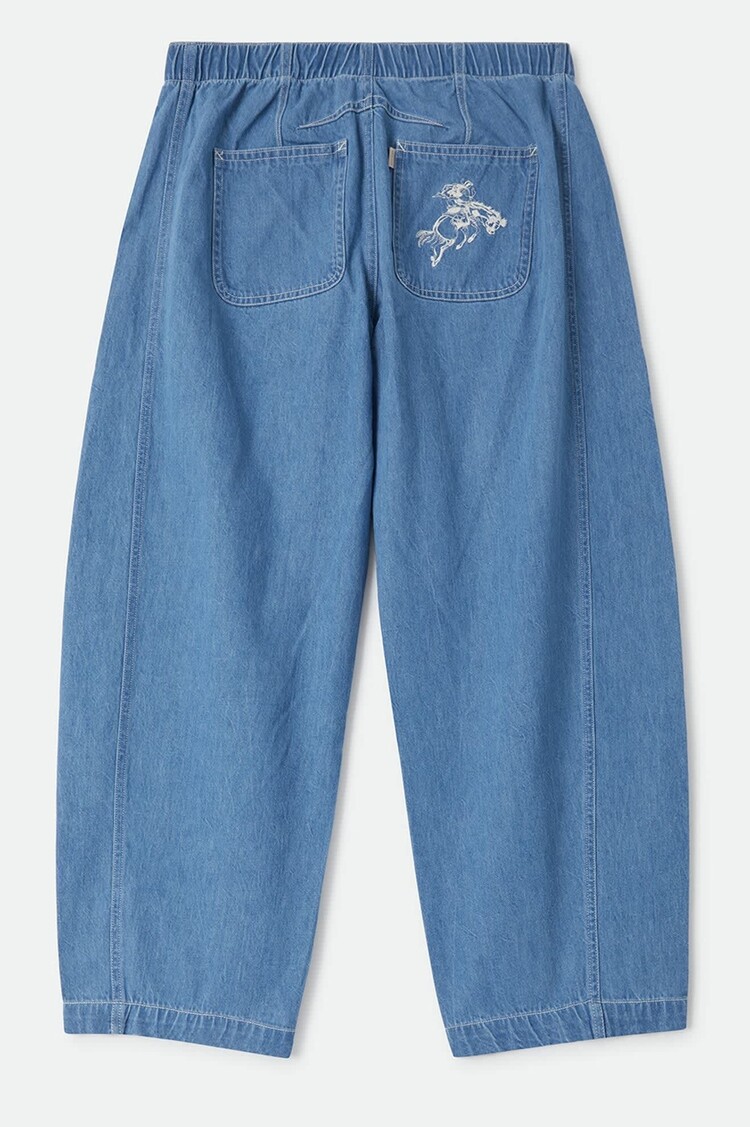 Brixton Brixton Utility Everyday Barrel Pant | Light Stone Wash