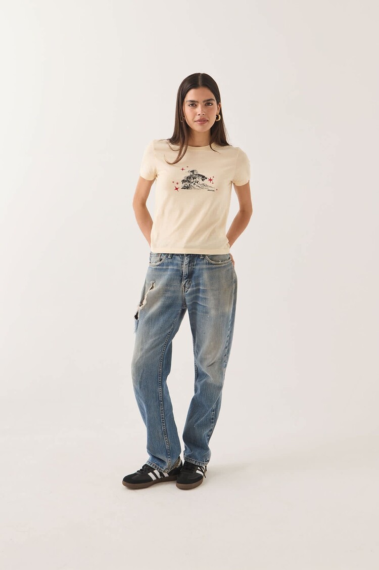 Brixton Brixton Mid Century Ranch Slim Crew Tee | Whitecap
