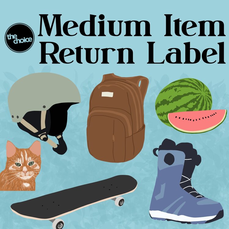 MEDIUM ITEM RETURN LABEL