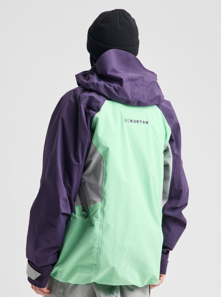 Burton Burton Men's [Ak] Swash Synthetic Insulated Gore-Tex 2L Jacket | Nightshade Purple/Apparition Gray/Green Voltage