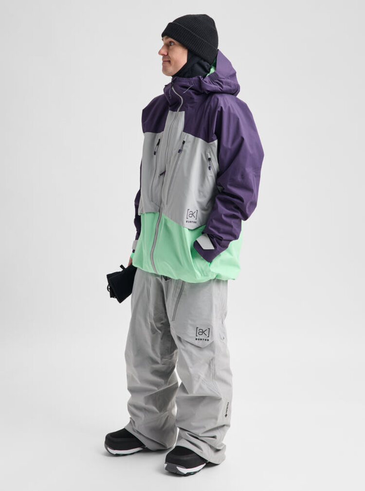 Burton Burton Men's [Ak] Swash Synthetic Insulated Gore-Tex 2L Jacket | Nightshade Purple/Apparition Gray/Green Voltage