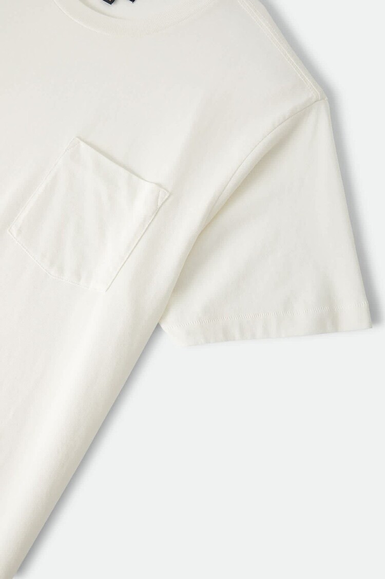 Brixton BRIXTON BASELINE POCKET TEE OFF WHT VNT