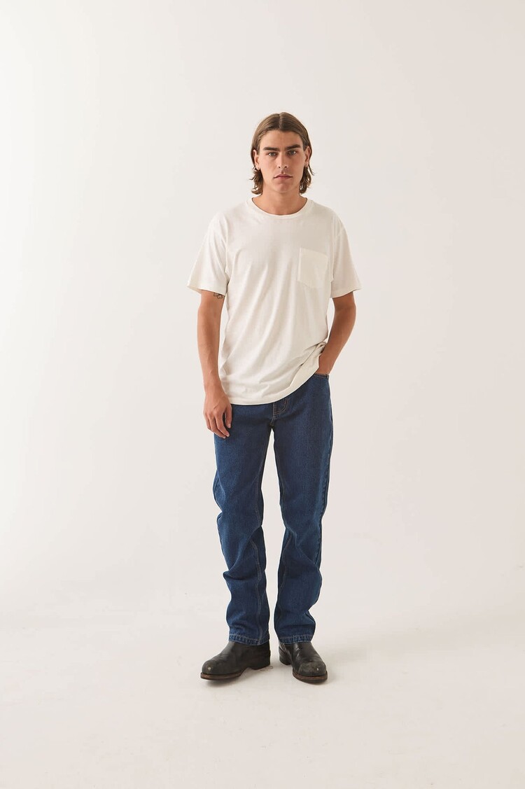 Brixton BRIXTON BASELINE POCKET TEE OFF WHT VNT