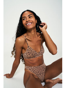 Huha Huha Triangle Bra | Leopard Tan