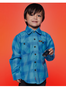 Dixxon DIXXON YTH HOT WHEELS LEGENDS FLANNEL BLUE