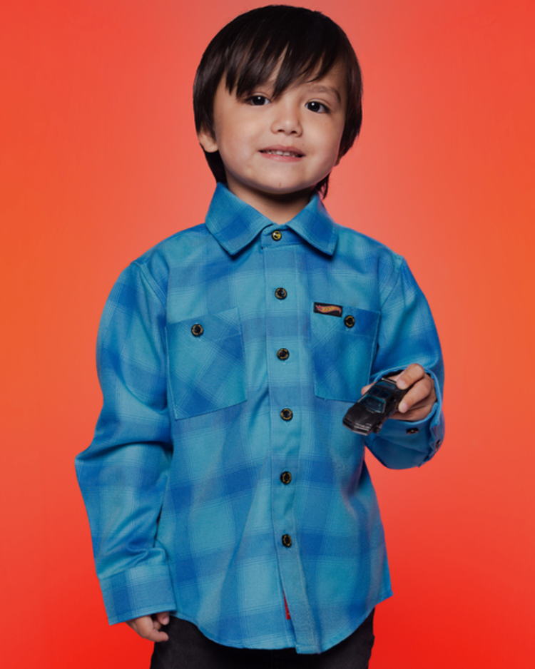 Dixxon DIXXON YTH HOT WHEELS LEGENDS FLANNEL BLUE
