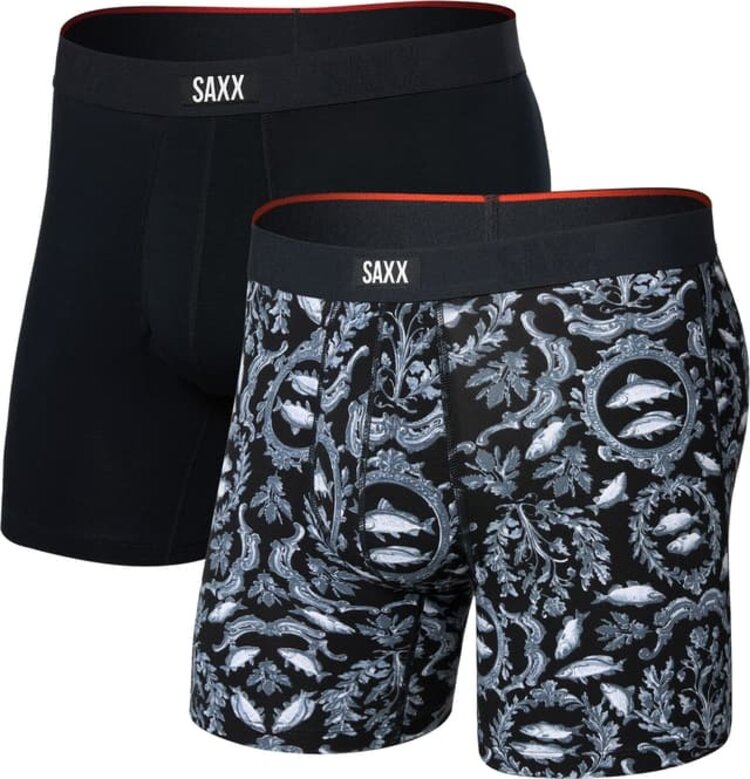 Saxx SAXX VIBE XTRA SOFT COMFORT BB FLY 2PK BKS
