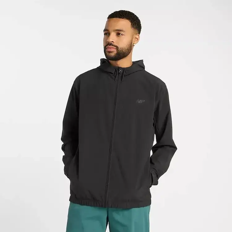 New Balance Numeric Woven Full Zip Jacket | Black