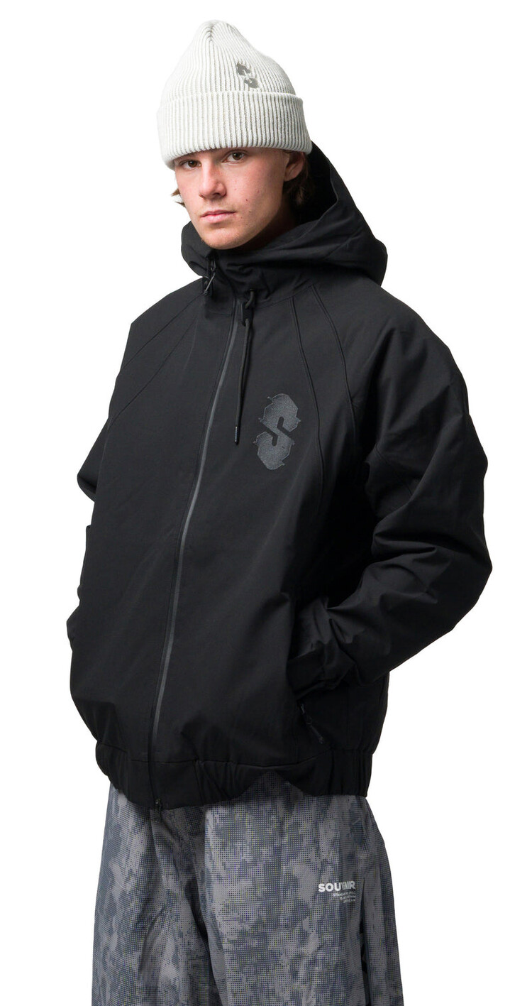 SOUVENIR Souvenir Insulated Track Jacket | Black