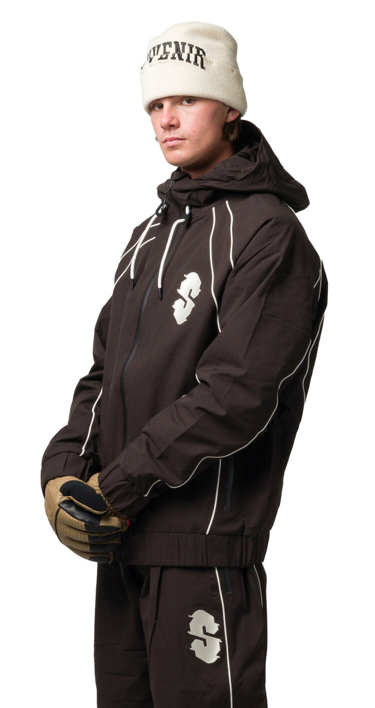 SOUVENIR Souvenir Insulated Track Jacket | Cocoa