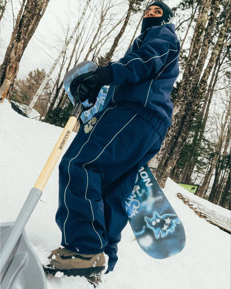 SOUVENIR Souvenir Insulated Track Pant | Navy