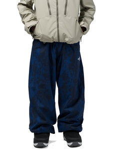 SOUVENIR Souvenir Parachute Pant | Petrol Blue Blotch Print