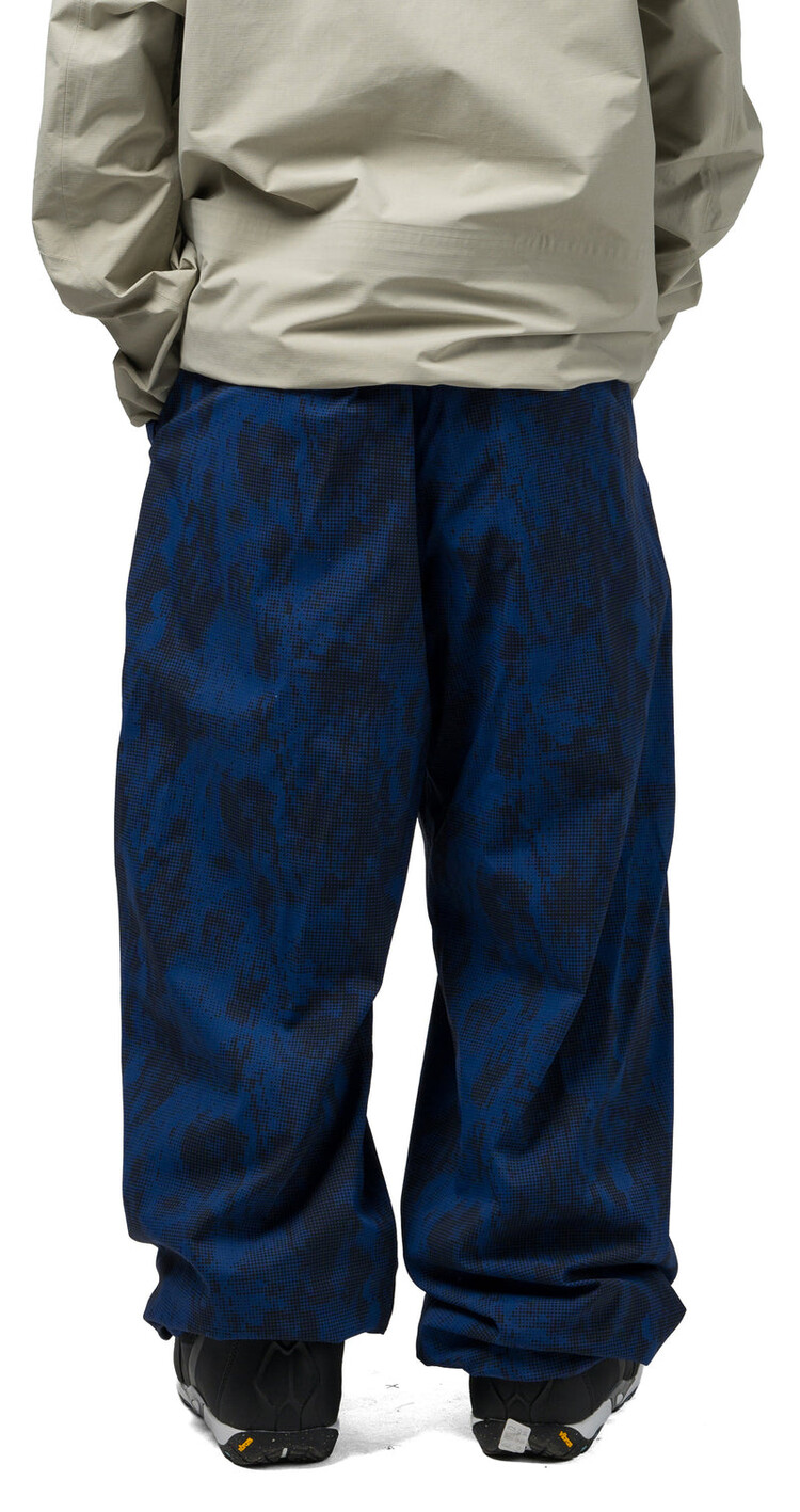SOUVENIR Souvenir Parachute Pant | Petrol Blue Blotch Print