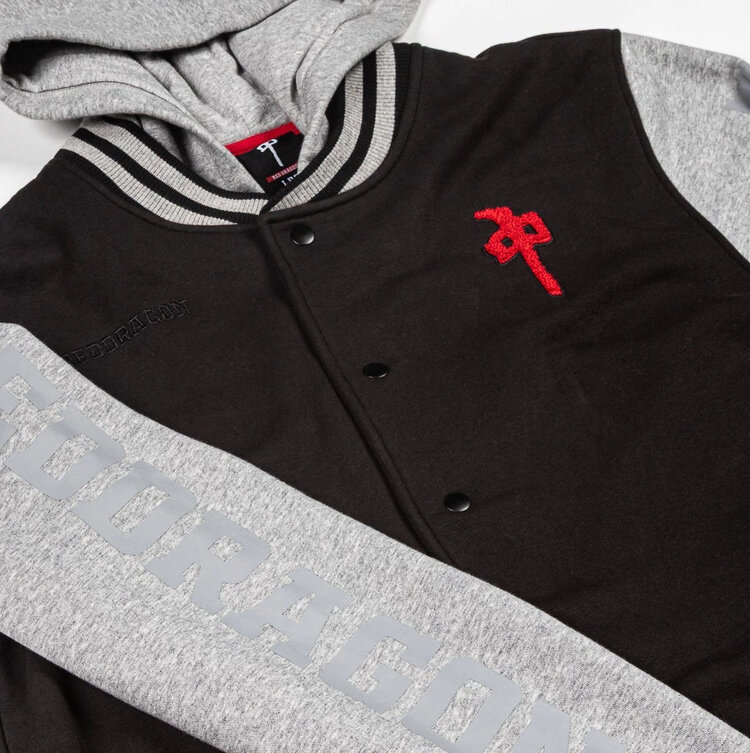 RDS RDS Snap Up Hood Varsity |  Black Athletic Heather