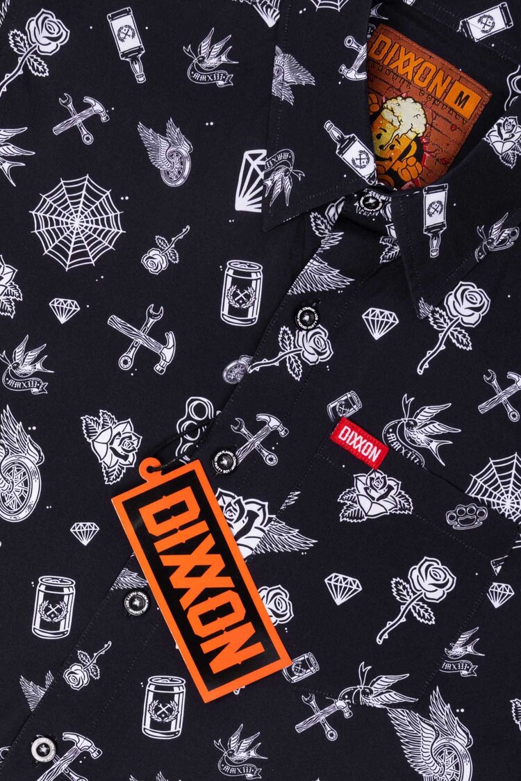 Dixxon Dixxon Party Boy Shirt | Black/White