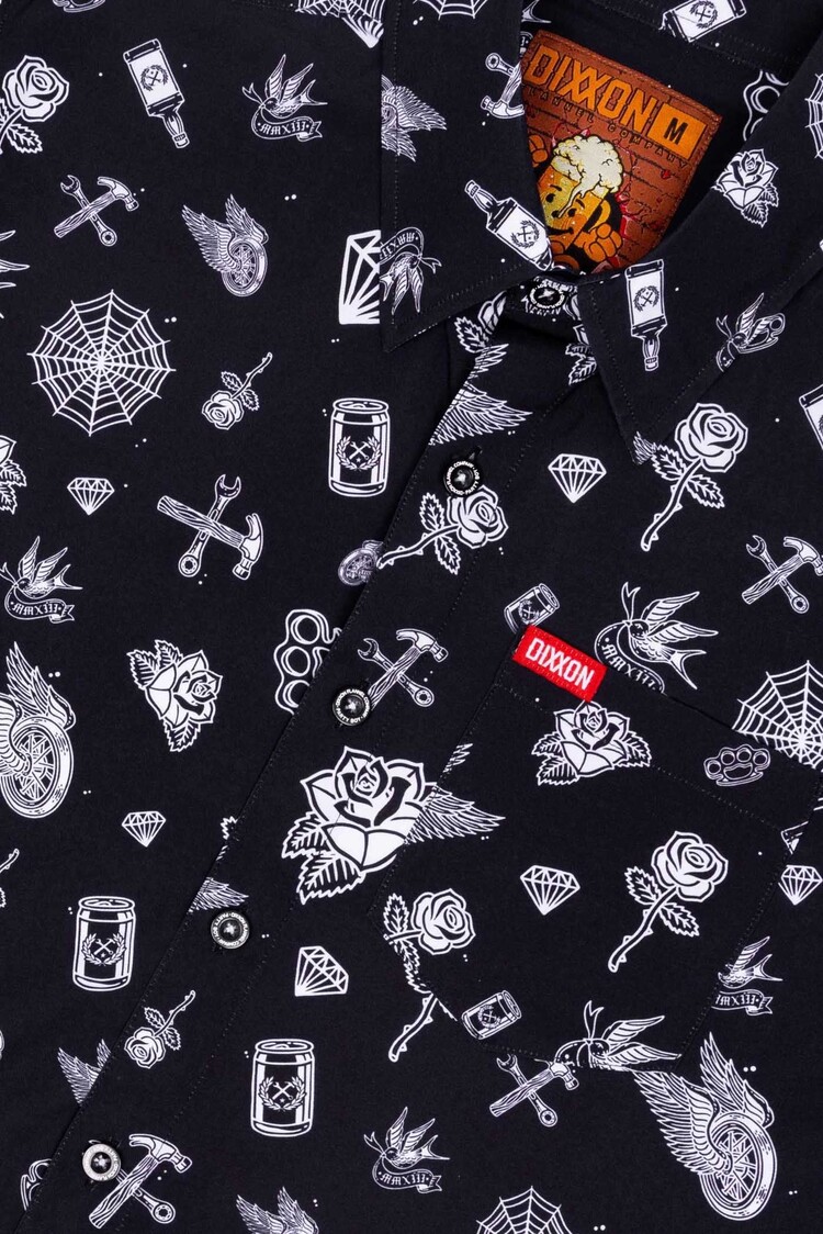Dixxon Dixxon Party Boy Shirt | Black/White