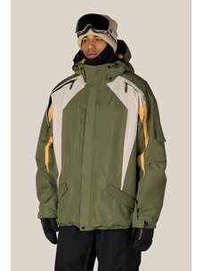 686 Technical Apparel 686 Mens 2003 Atom Jacket | Fatigue Green Colorblock