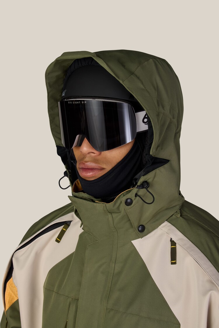 686 Technical Apparel 686 Mens 2003 Atom Jacket | Fatigue Green Colorblock
